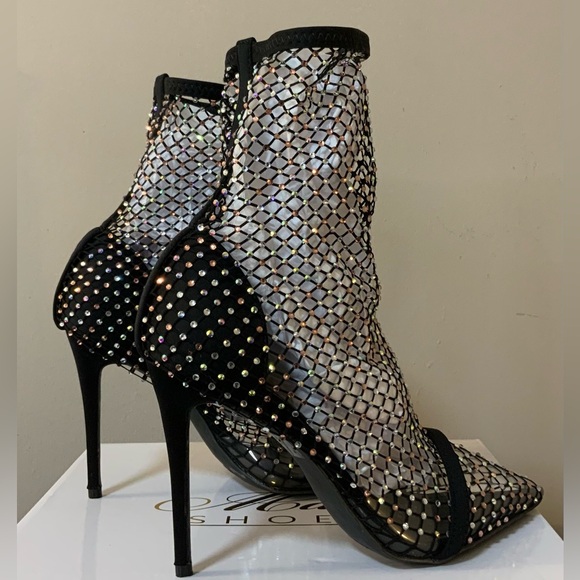 Cape Robbin Women’s Black Mesh Booties - Picture 6 of 11